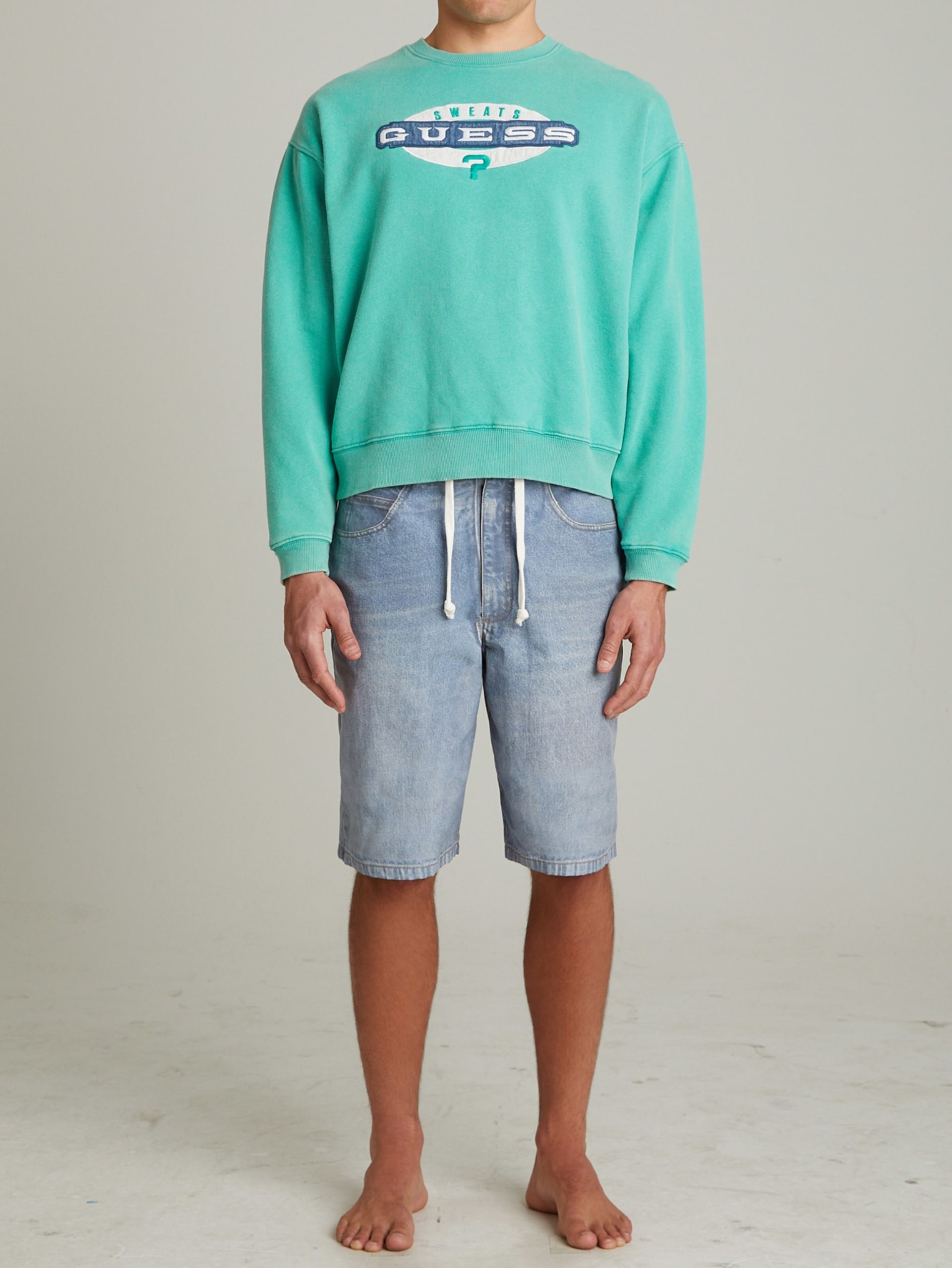 Moletom gola redonda com logo vintage