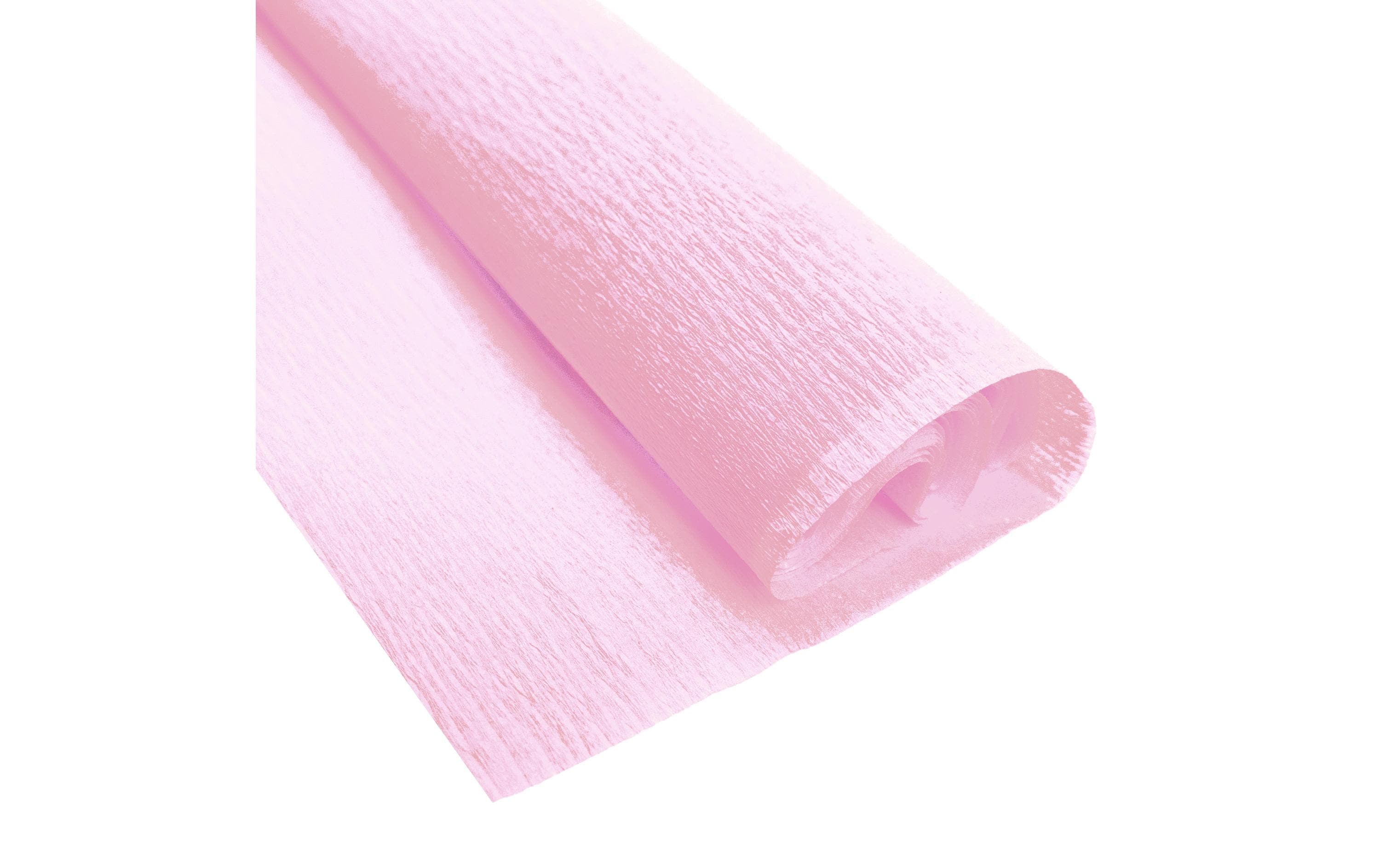 Krepppapier 50 cm x 2.5 m, 32 g/m², RosaBastelkrepp auf der Rolle