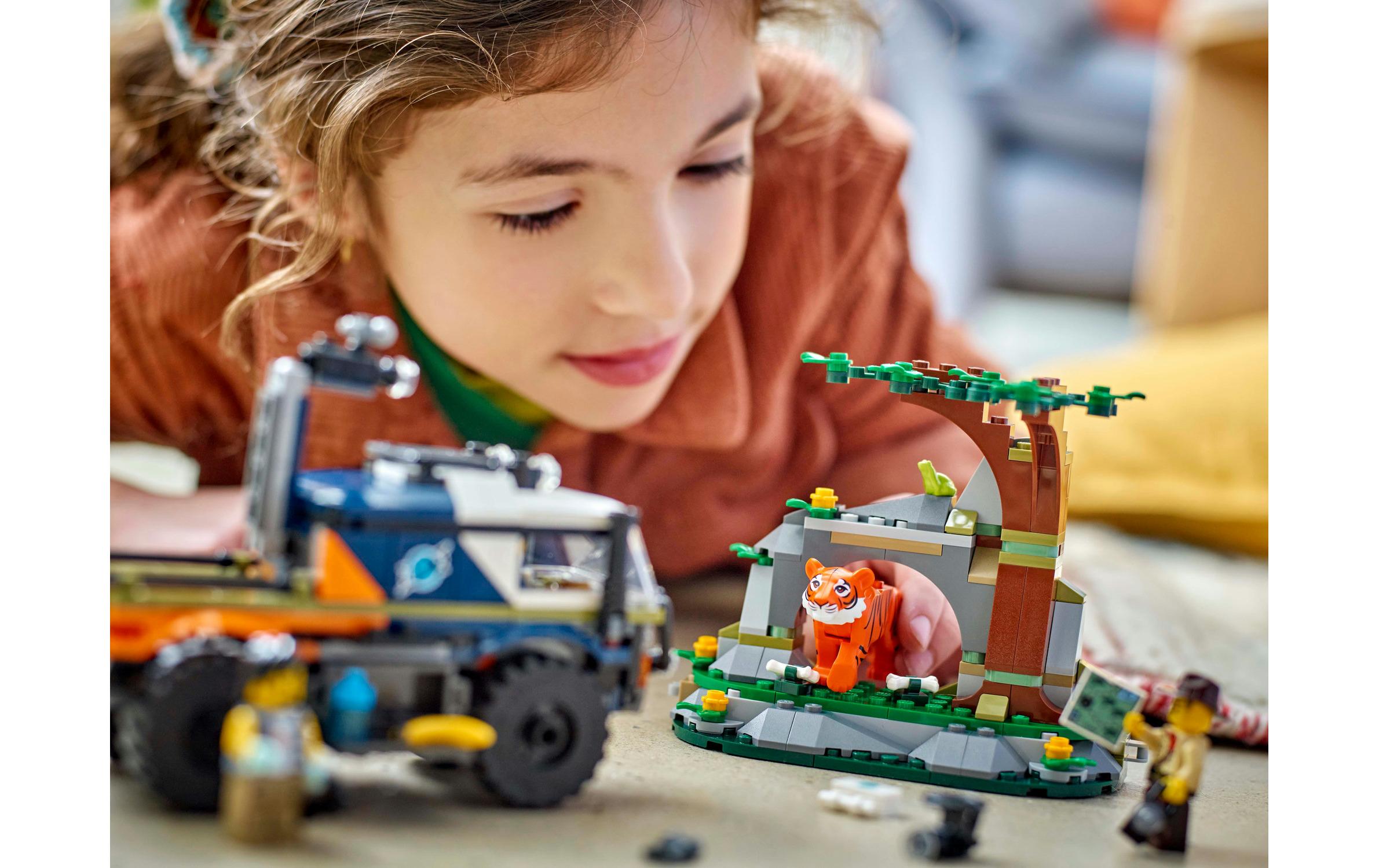 City Dschungelforscher-Truck 60426Wildnis-Spielset mit coolem Zubehör