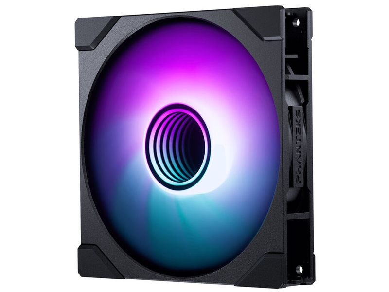Phanteks PC-Lüfter M25G2-140 Schwarz 140 mm schwarzer Lüfter mit anpassbarer D-RGB-Beleuchtung