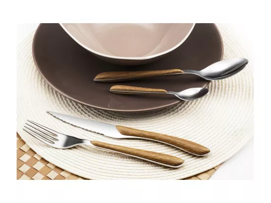 Eclat Nature - Ménagère 24 pièces Bois clair