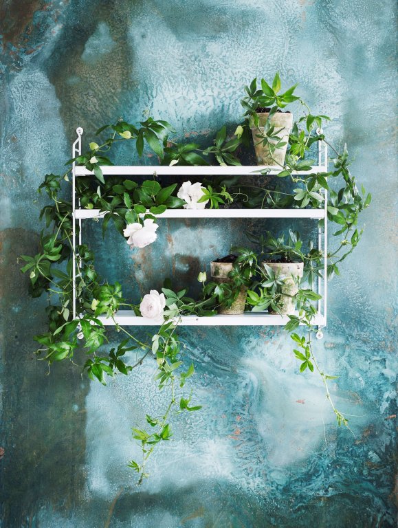 String Furniture Pocket wandkast wit/essen
