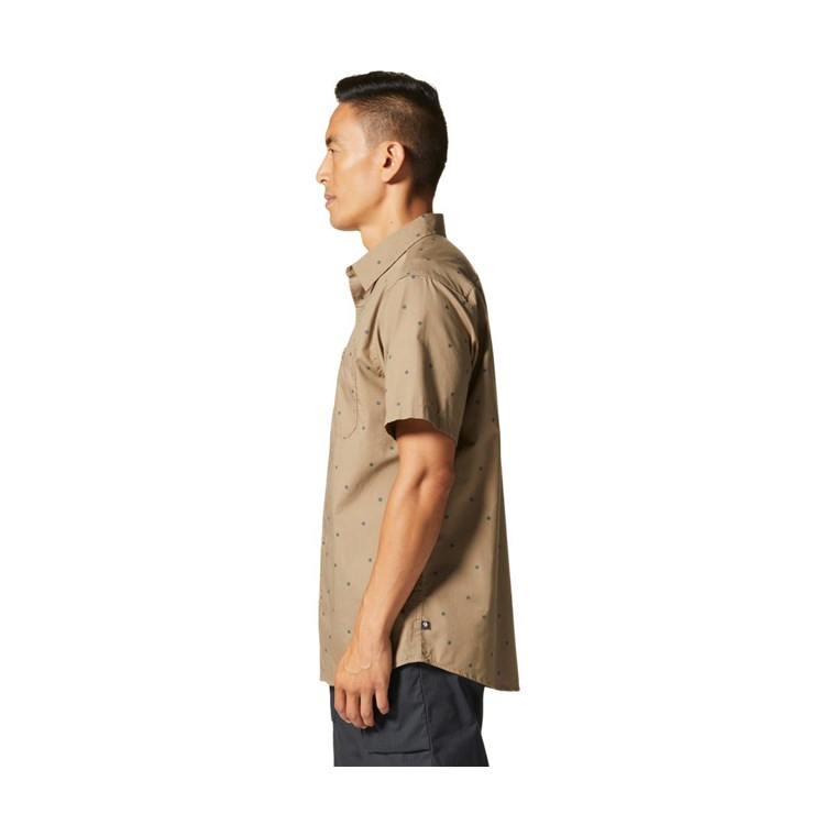 Mountain Hardwear Big Cottonwood SS Shirt Men Trail Dust Micro Sun Dot Print
