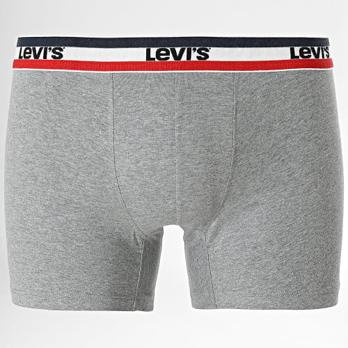 Lot De 2 Boxers 701223908 Bleu Marine Gris Chiné