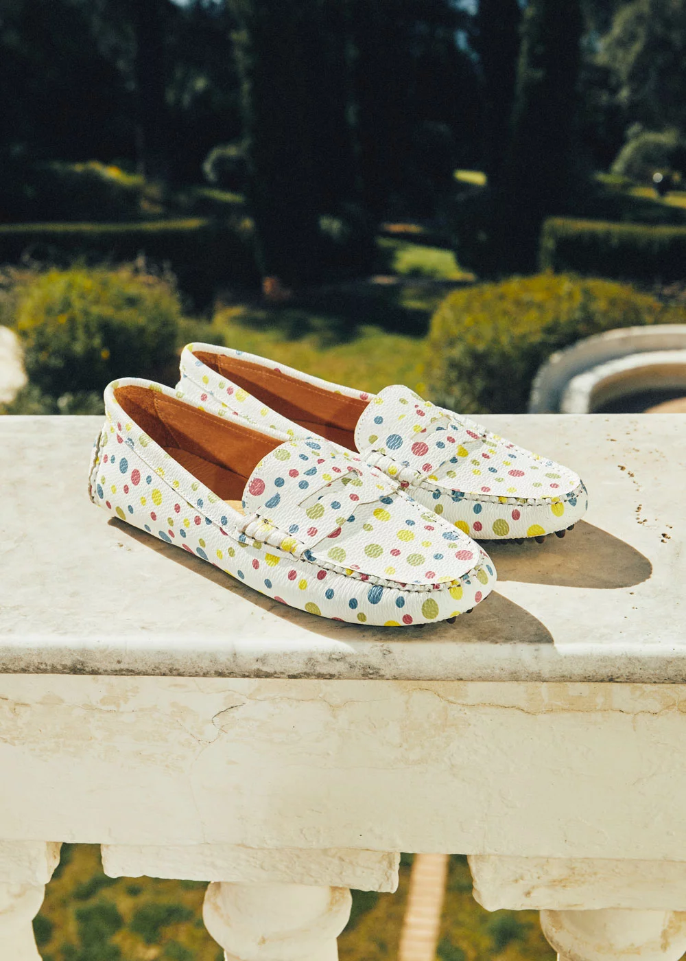 MOCASSIN DRIVER POLKA DOTS