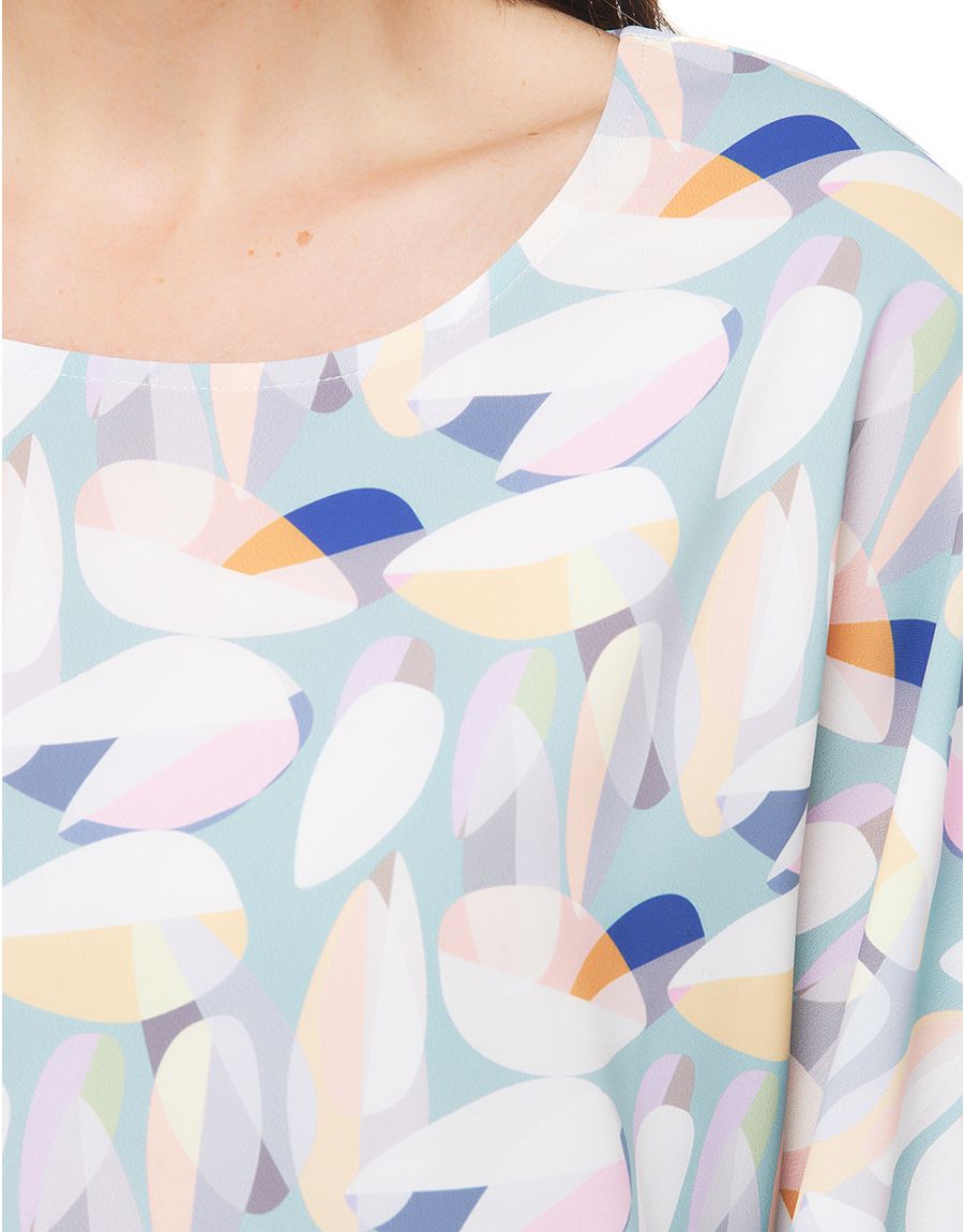 Blouse imprimée pastel