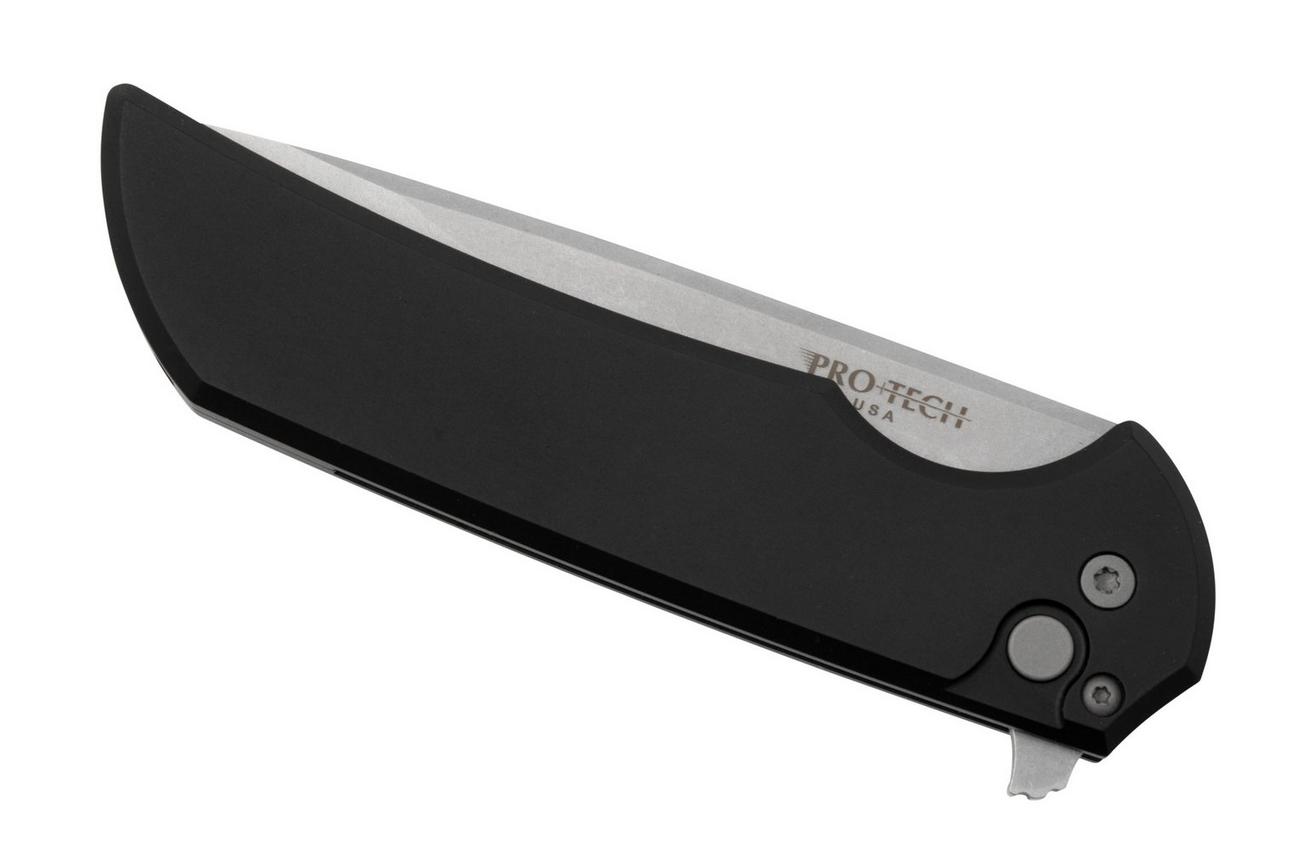 Pro-Tech Mordax MX101 Solid Black Handle, Stonewash Magnacut, zakmes