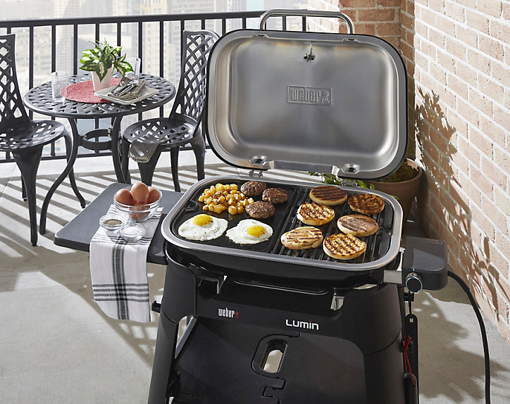 Plancha en fonte pour barbecue électrique Weber Lumin