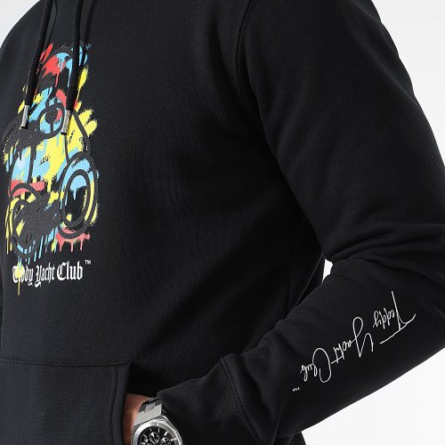 Sweat Capuche Primary Bombing Front Noir