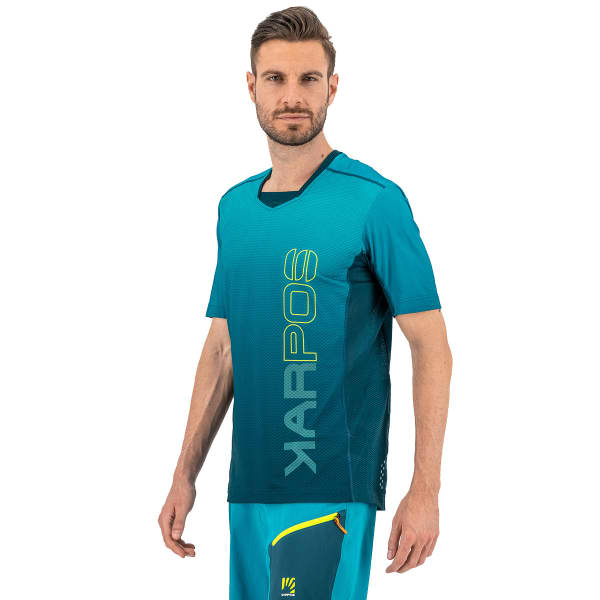 Maillot VTT KARPOS VERVE TEE RELF POND/ENAMEL/YELLOW FLUO