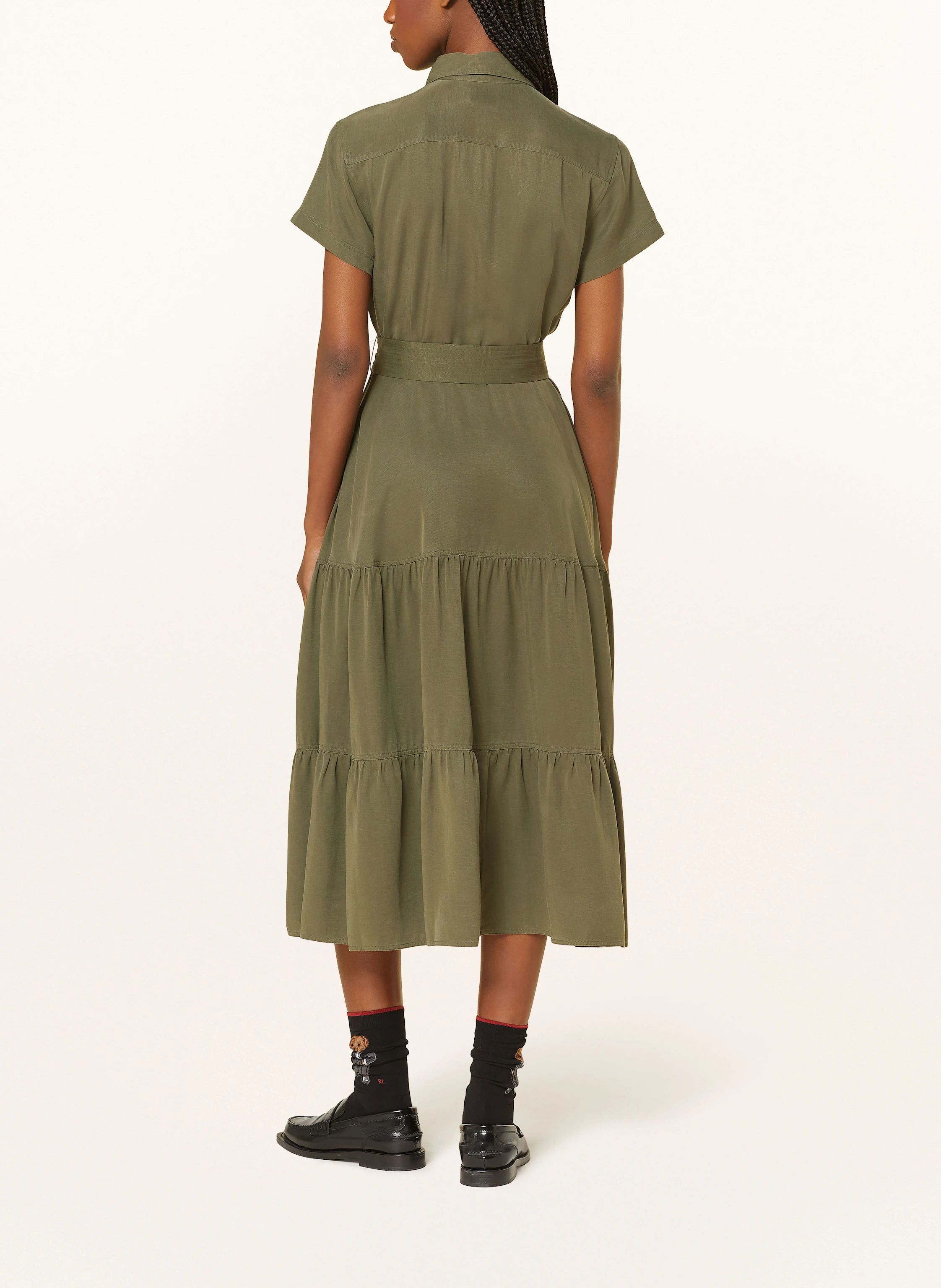 POLO RALPH LAUREN Hemdblusenkleid mit Rüschen