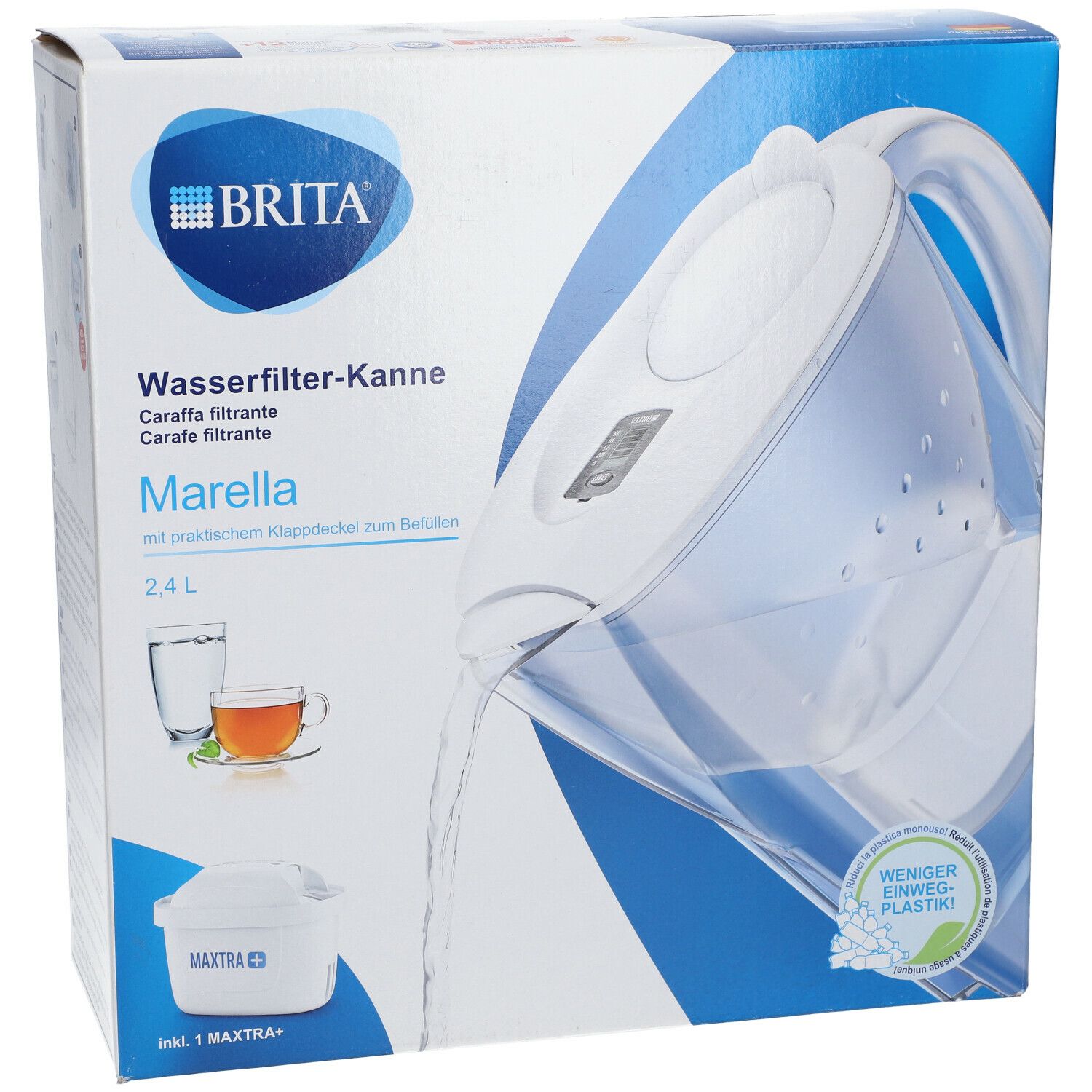 BRITA® fill & enjoy Marella Wasserfilter 2,4 Liter Cool weiß