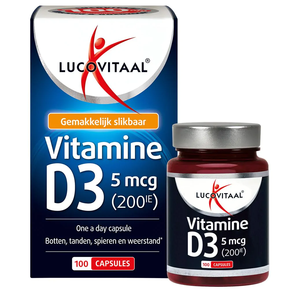 Vitamine D3 5 mcg 100 capsules