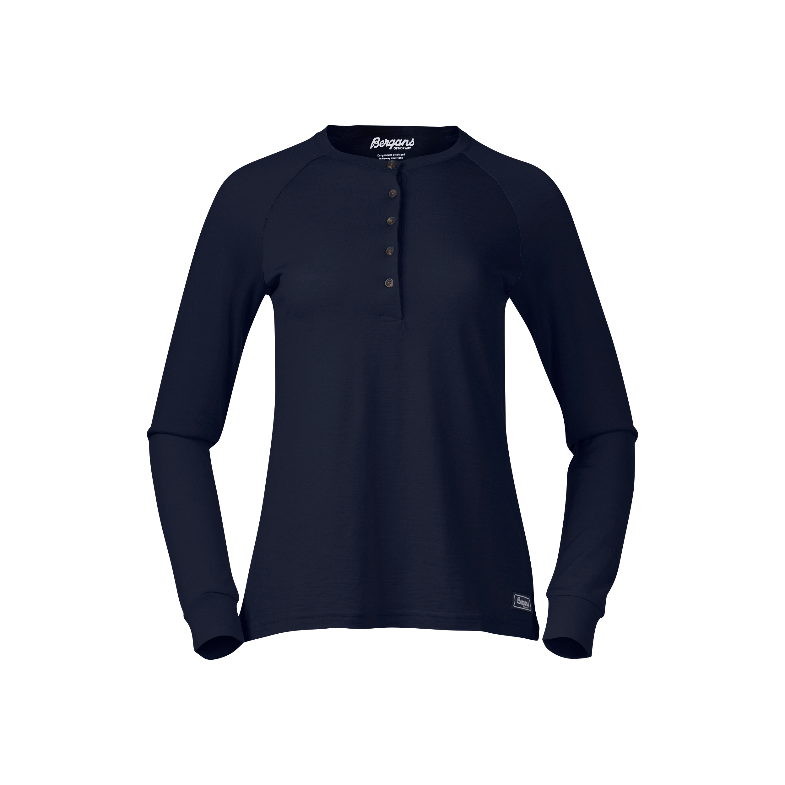 Lysebu Wool Henley Women Navy Blue