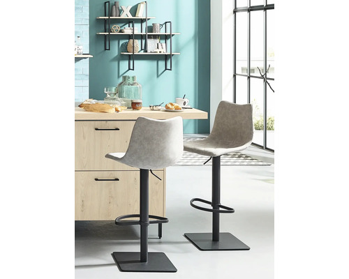 Barkruk Mayer Zitmeubelen 1275 43 x 50 x 85 cm Staal zwart/modder 1275-03-545