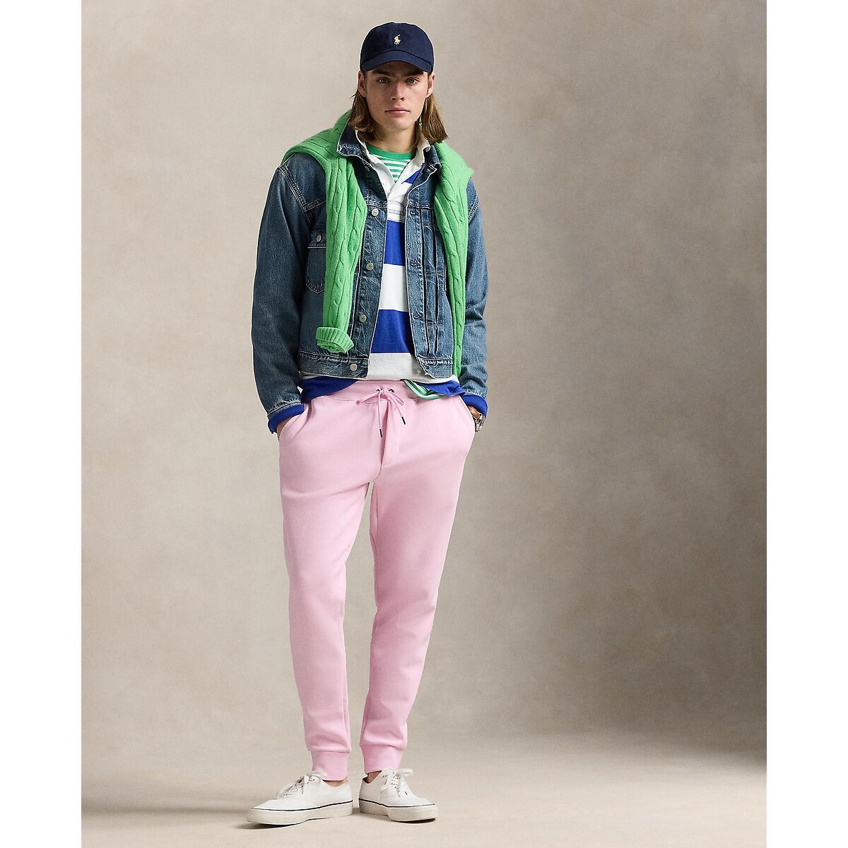 POLO RALPH LAUREN<br>Calças de jogging, bordado Pony Player