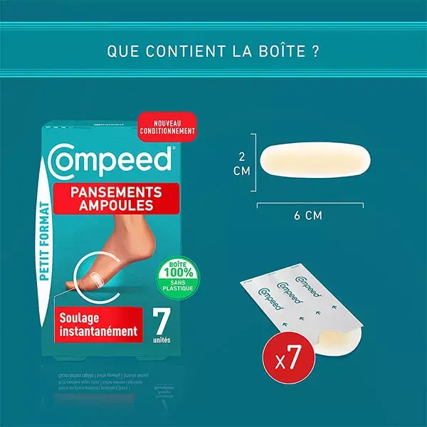Curativos Compeed para pequenas bolhas, 7 unidades