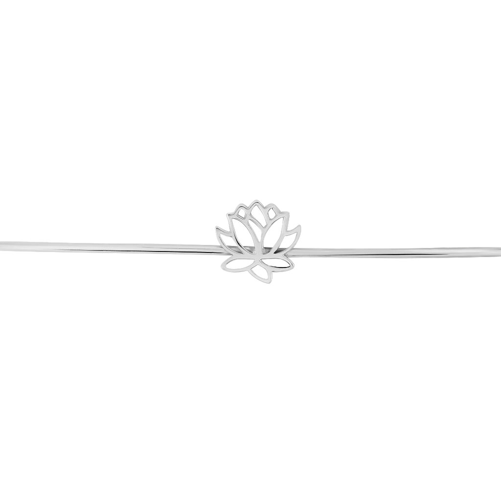 Bracelet Jonc Rosita Argent Blanc