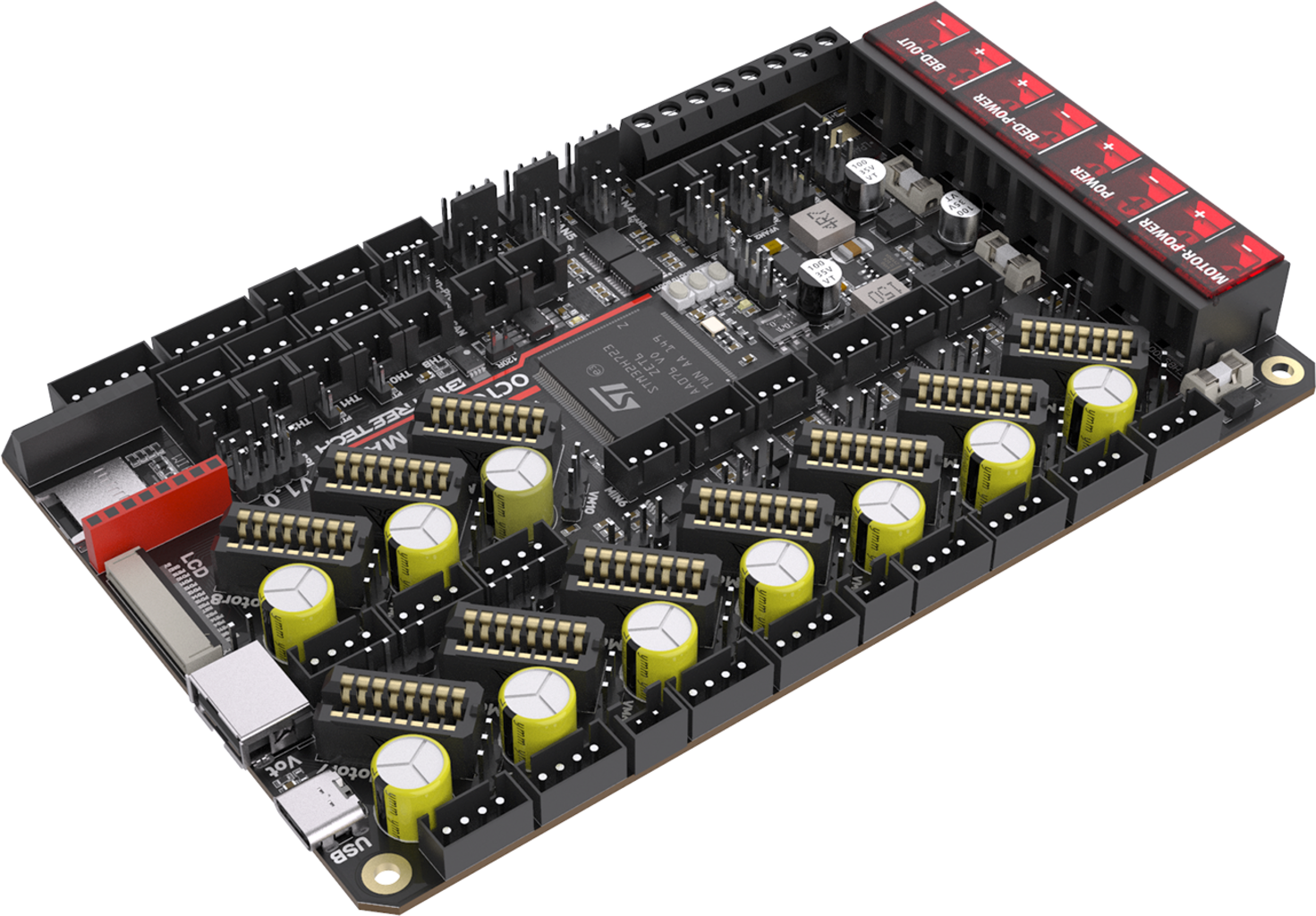 BIGTREETECH  Octopus Max EZ, V1.0    Vielseitige 32-Bit-Platine mit Marlin- und Klipper-Kompatibilität
