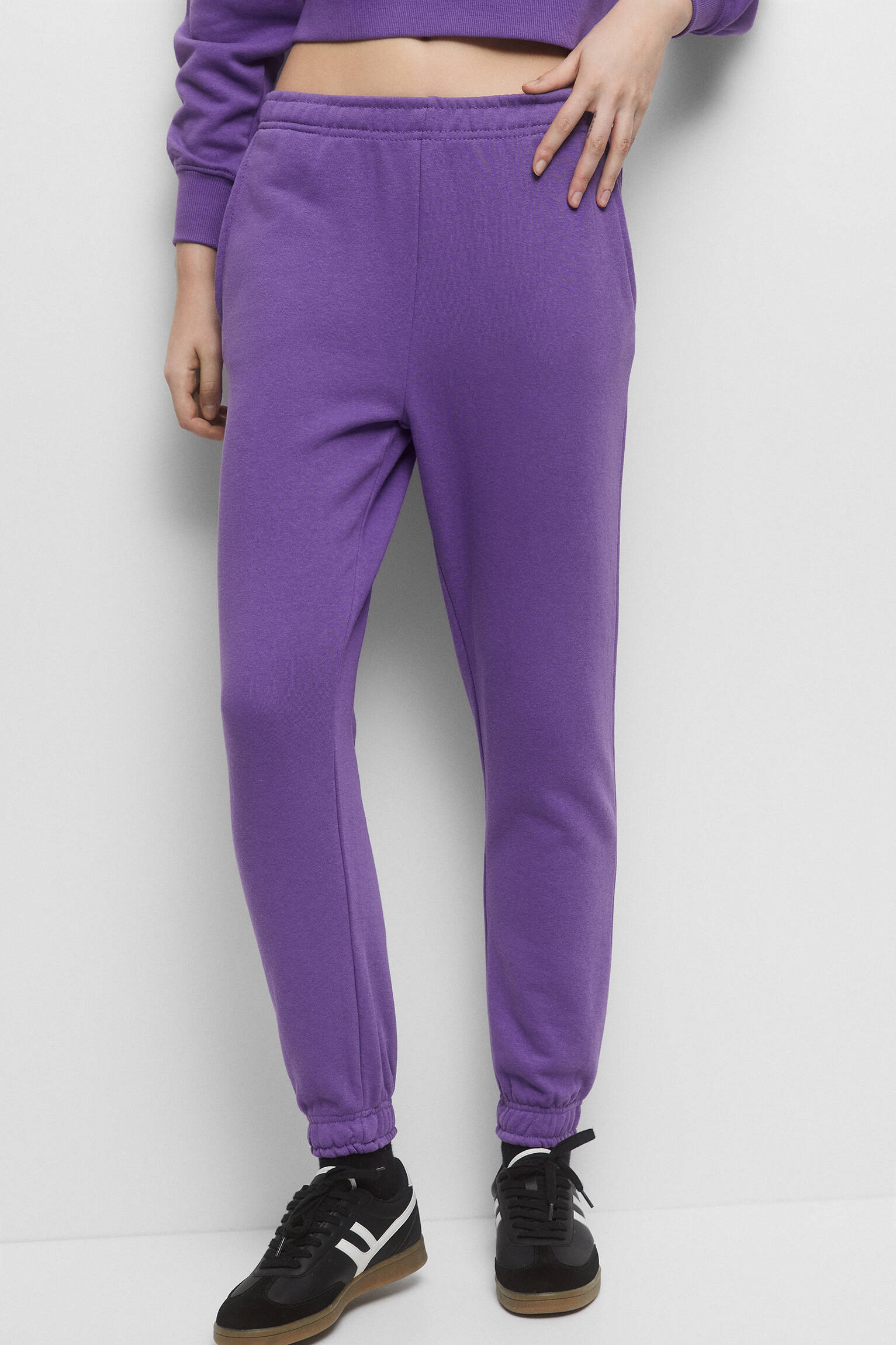 Conjunto de moletom Jogging - Roxo