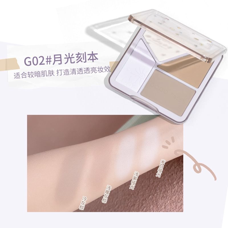 GOGO TALES - Highlight Contouring Palette - 3 kleuren