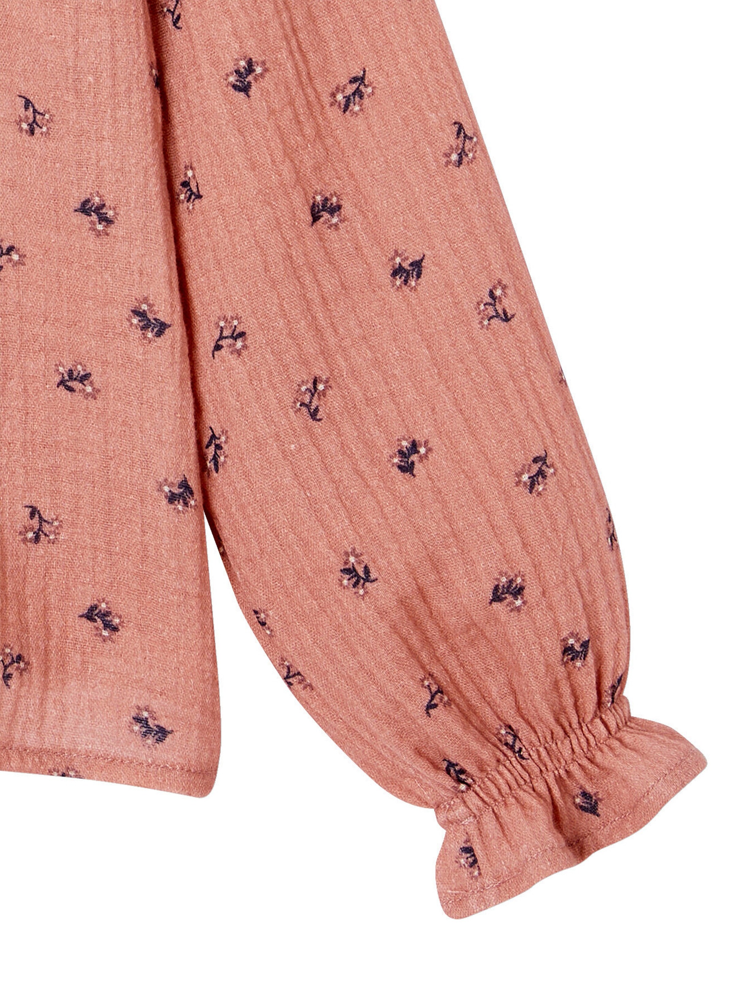 Vertbaudet Mädchen Volantbluse aus Musselin blush