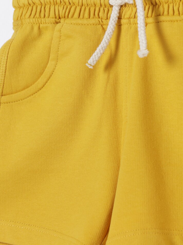 Conjunto de 2 Bermudas Básicas Lisas - Mostarda