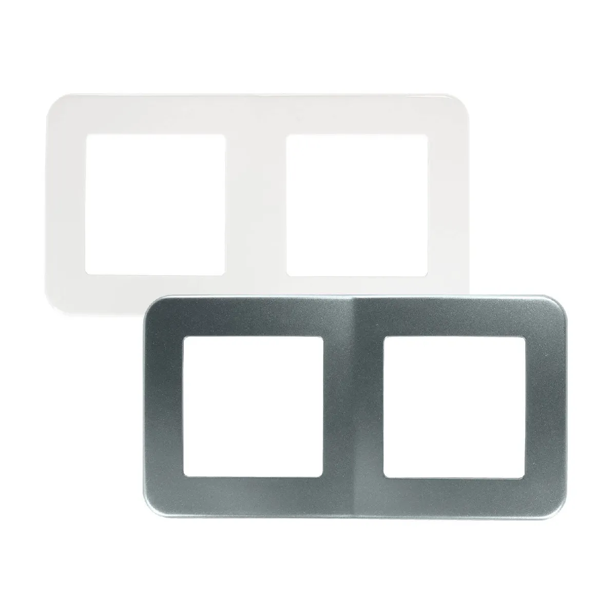 Ledkia Cadre PC 2 Emplacements Classic - Blanc