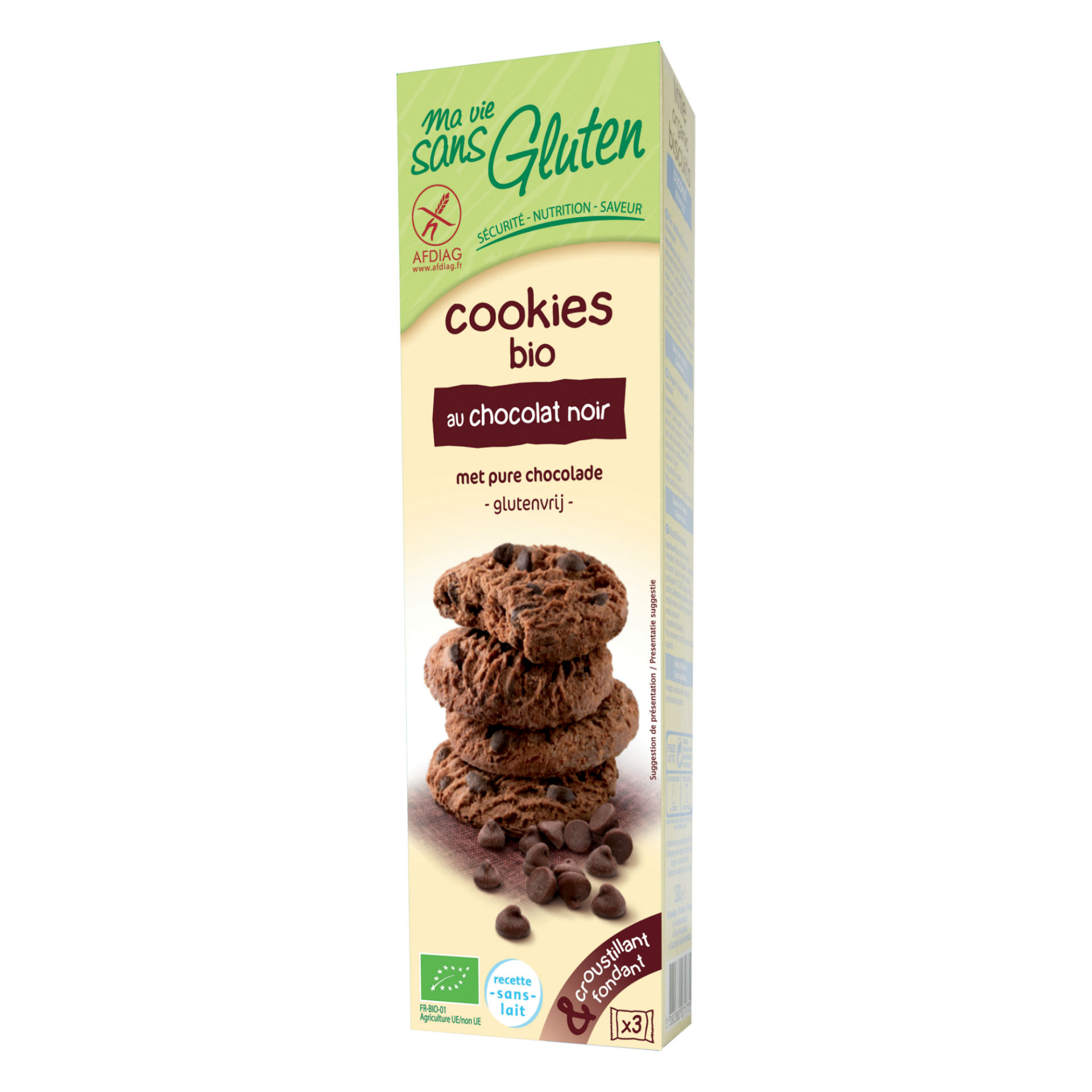 Ma Vie Sans Gluten Cookies Zartbitterschokolade 150 g