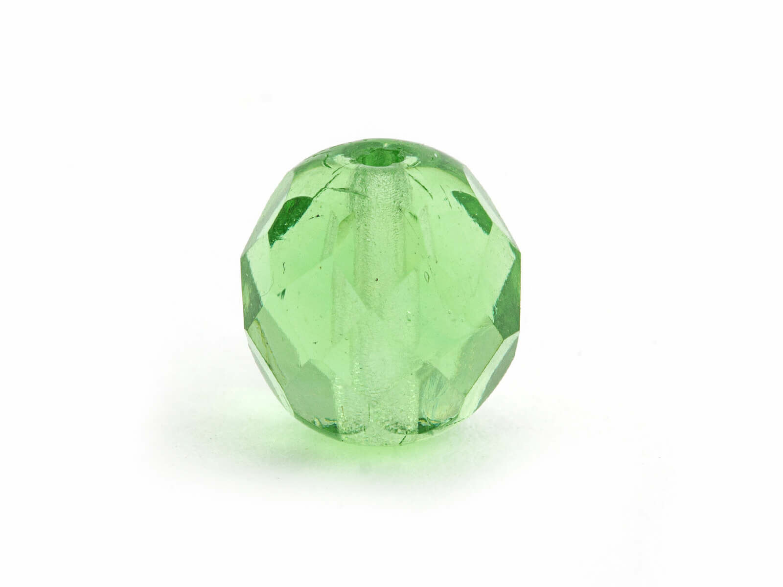 10 mm facettierte Glasperlen - Chartreuse (10 Stk.)