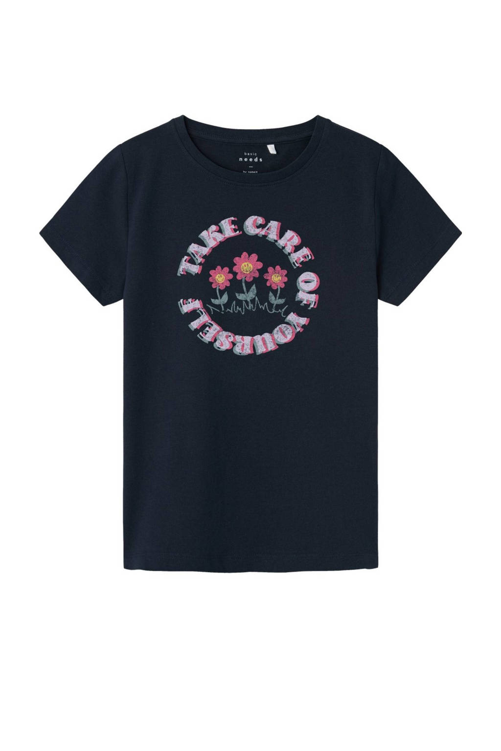 NAME IT T-shirt NKFVIX met printopdruk donkerblauw