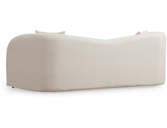 CONCEPT1 - Canapé tissu Asos 3 places crème 225 x 76 x h75
