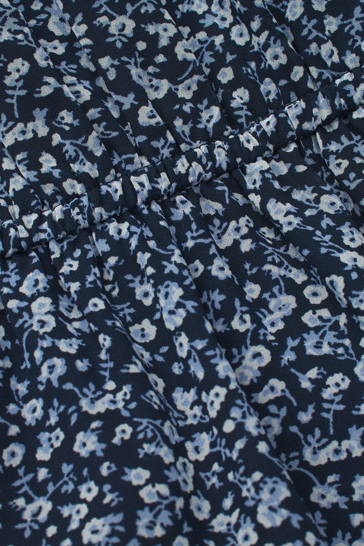 Lollys Laundry  Flora lang kjole - blå/sort