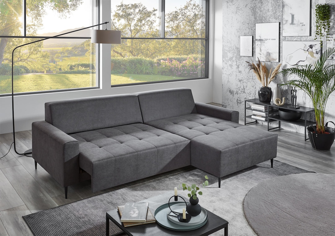 Ecksofa CASSIE grau