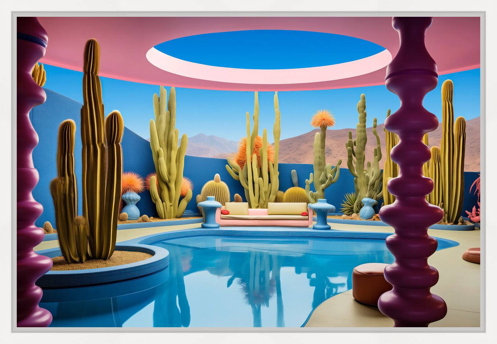 Sculptural  Oasis by Violeta Verve - Limited Edition. Edition of: 150. Signed.