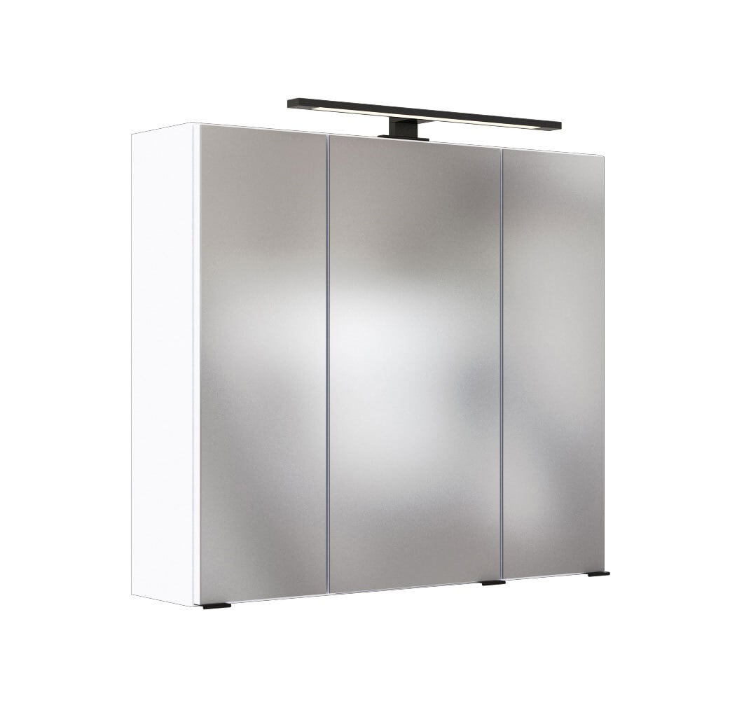 Spiegelschrank LUZERN 70 x 64 cm Weiß matt
