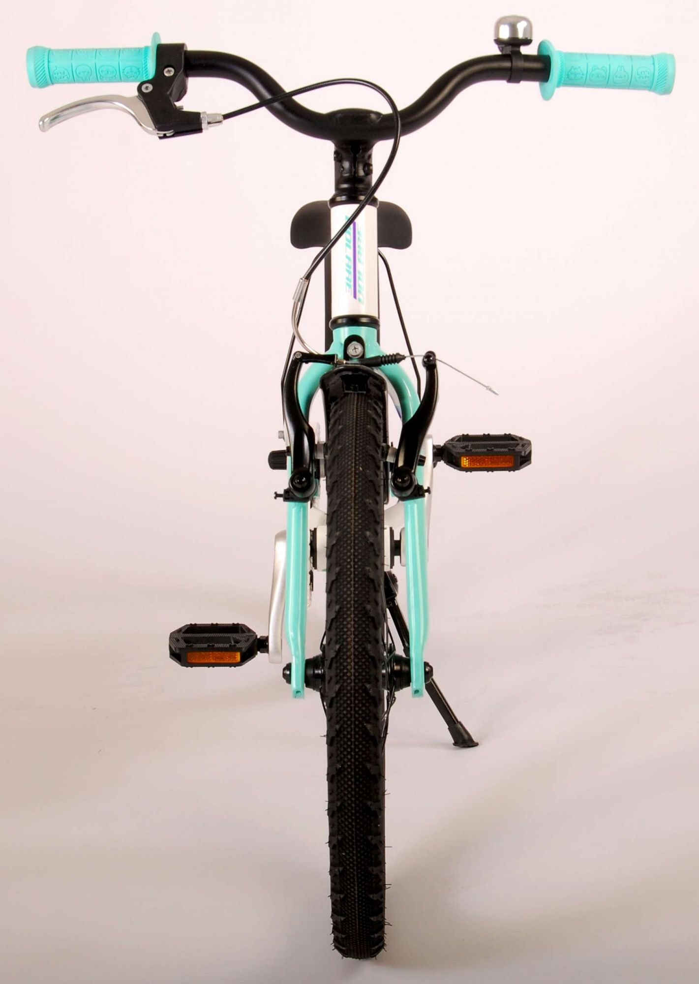 Kinderfahrrad Glamour für Mädchen 18 Zoll Kinderrad in Weiß/Mintgrün