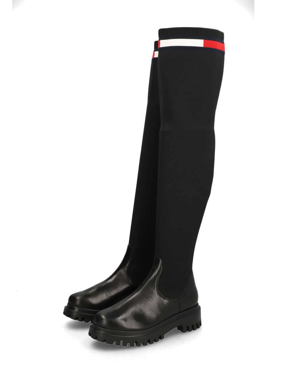 TOMMY JEANS KNIT OVERKNEE BOOT