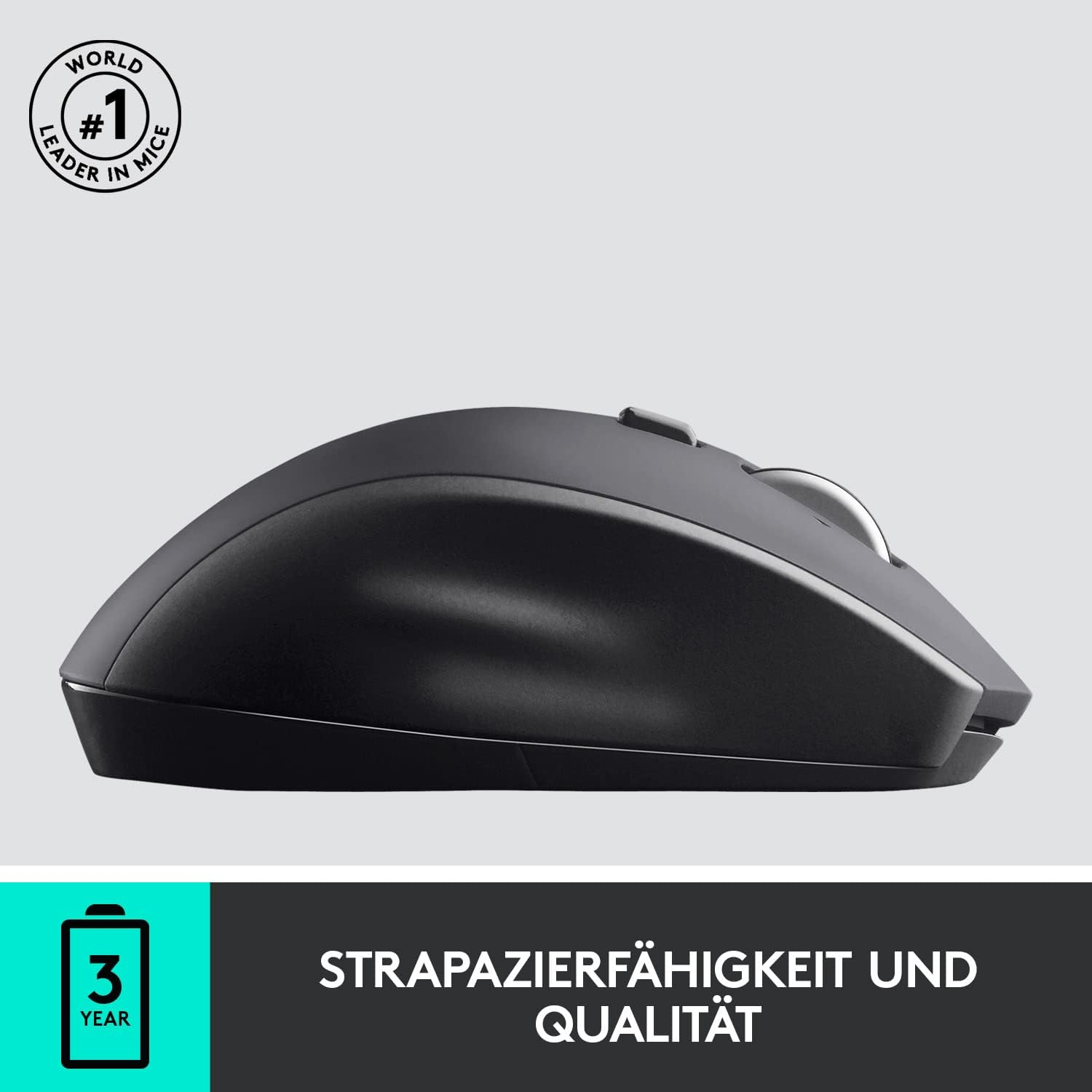 Marathon Maus M705 Ultramobile Kabellose 2.4 GHz Optische Wireless Funk Maus 1000 DPI   USB A Dongle (910-001949) - Schwarz