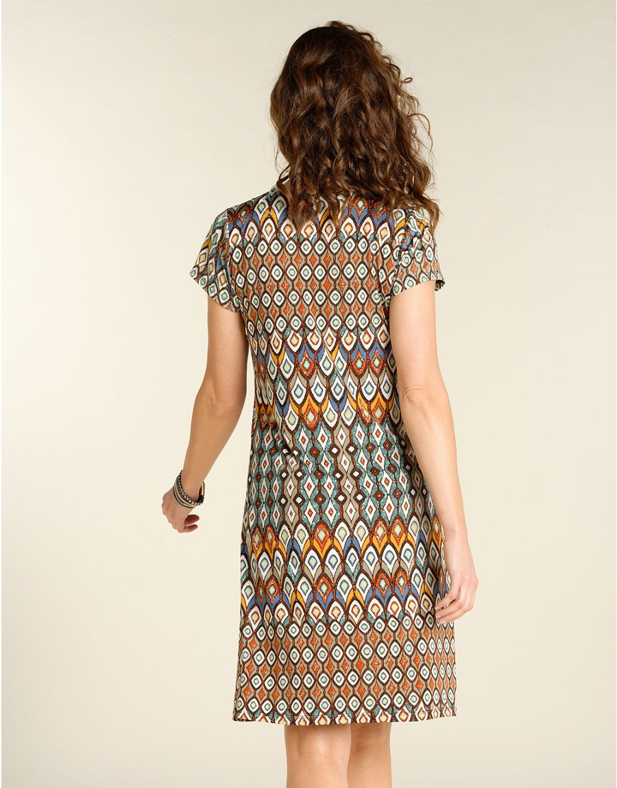 Robe trapèze imprimé 70's