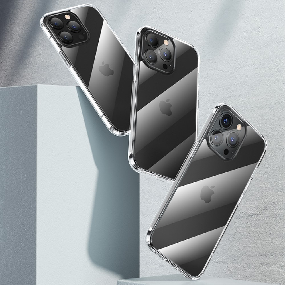iPhone 13 Pro Hybrid 2in1 Hülle TPU Bumper   Acryl Rückseite - Transparent