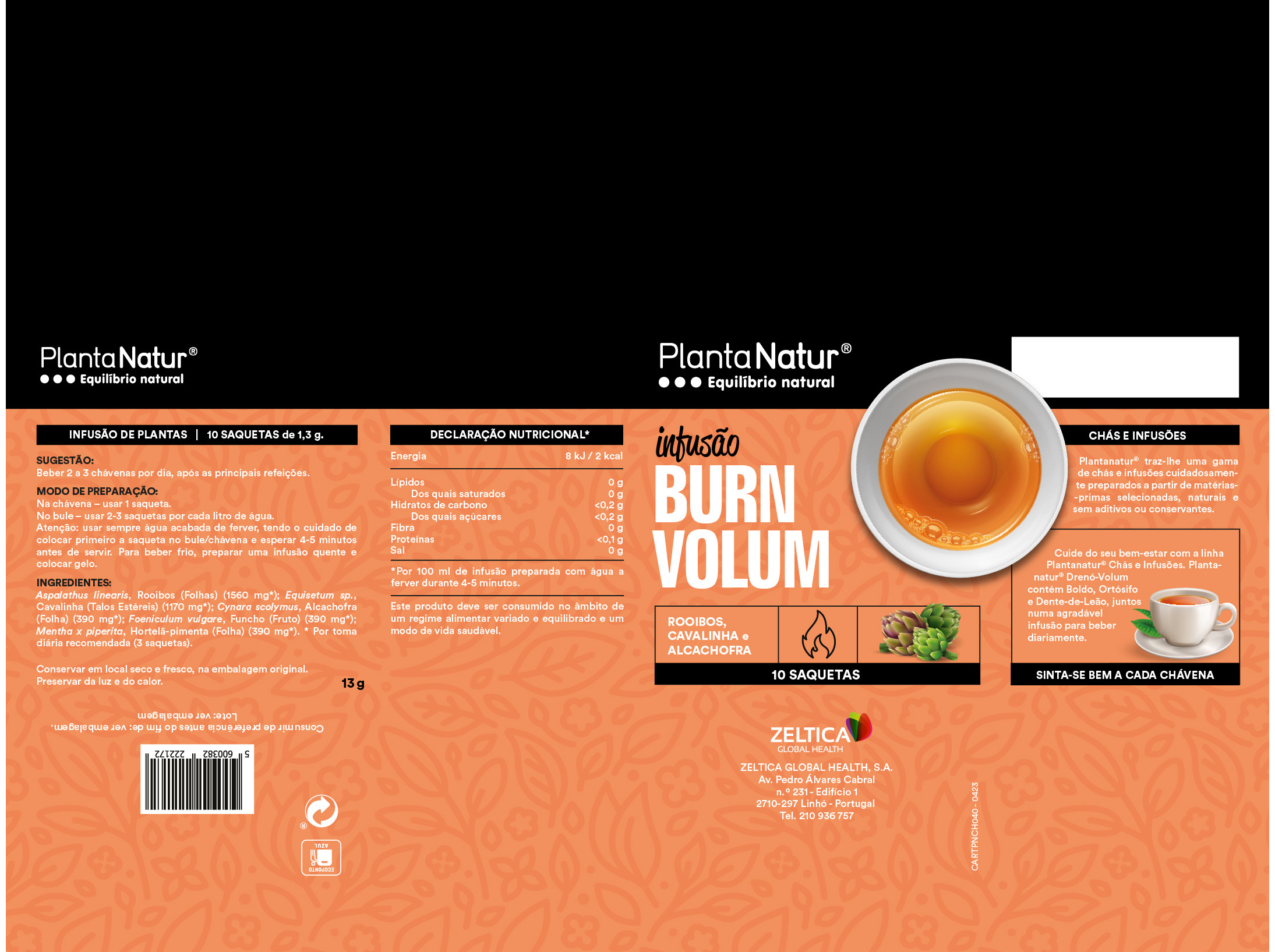 CHÁ PLANTANATUR BURN VOLUM 10 UN