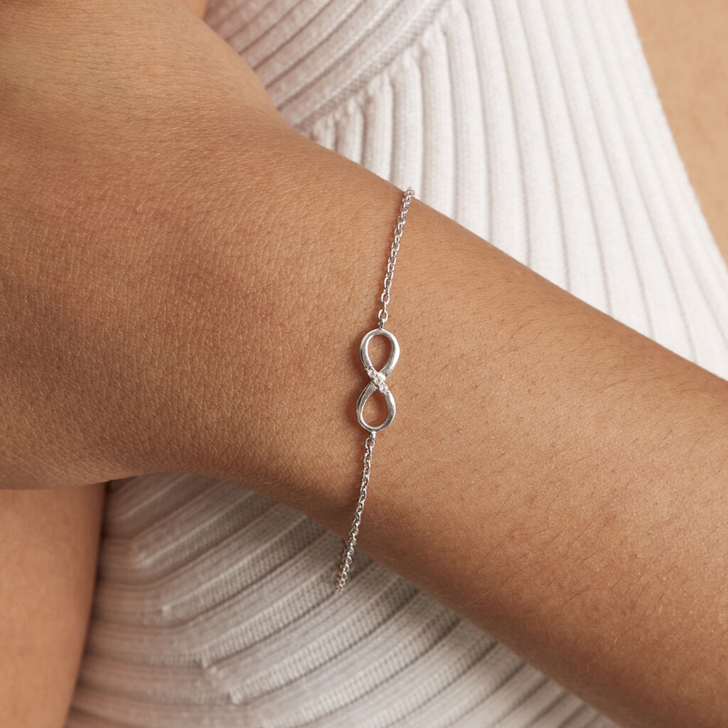 Bracelet Nohemi Argent Blanc Oxyde De Zirconium