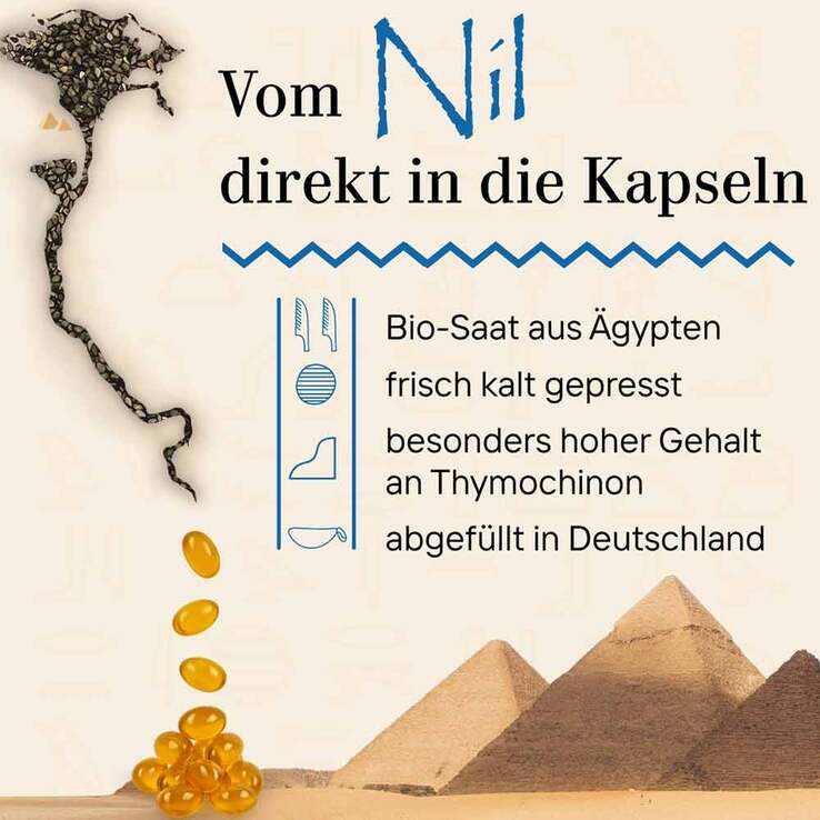 Schwarzkümmel Ägypt pur Kapseln, 120 St