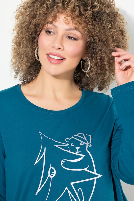 Weihnachtsshirt, Classic, Rundhals, Langarm