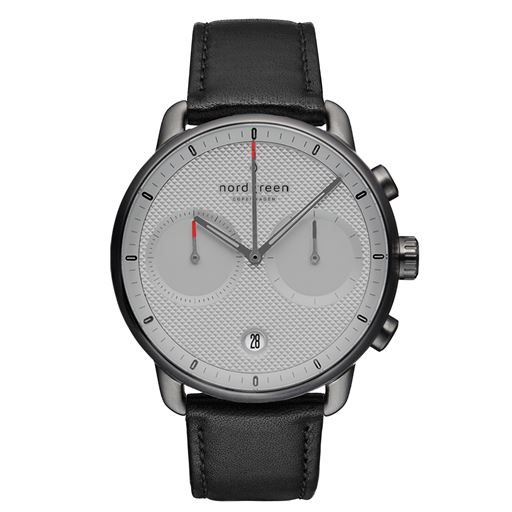 Nordgreen Pioneer PI42GMLEBLTG Herreur, Stål/Sort, 42 mm