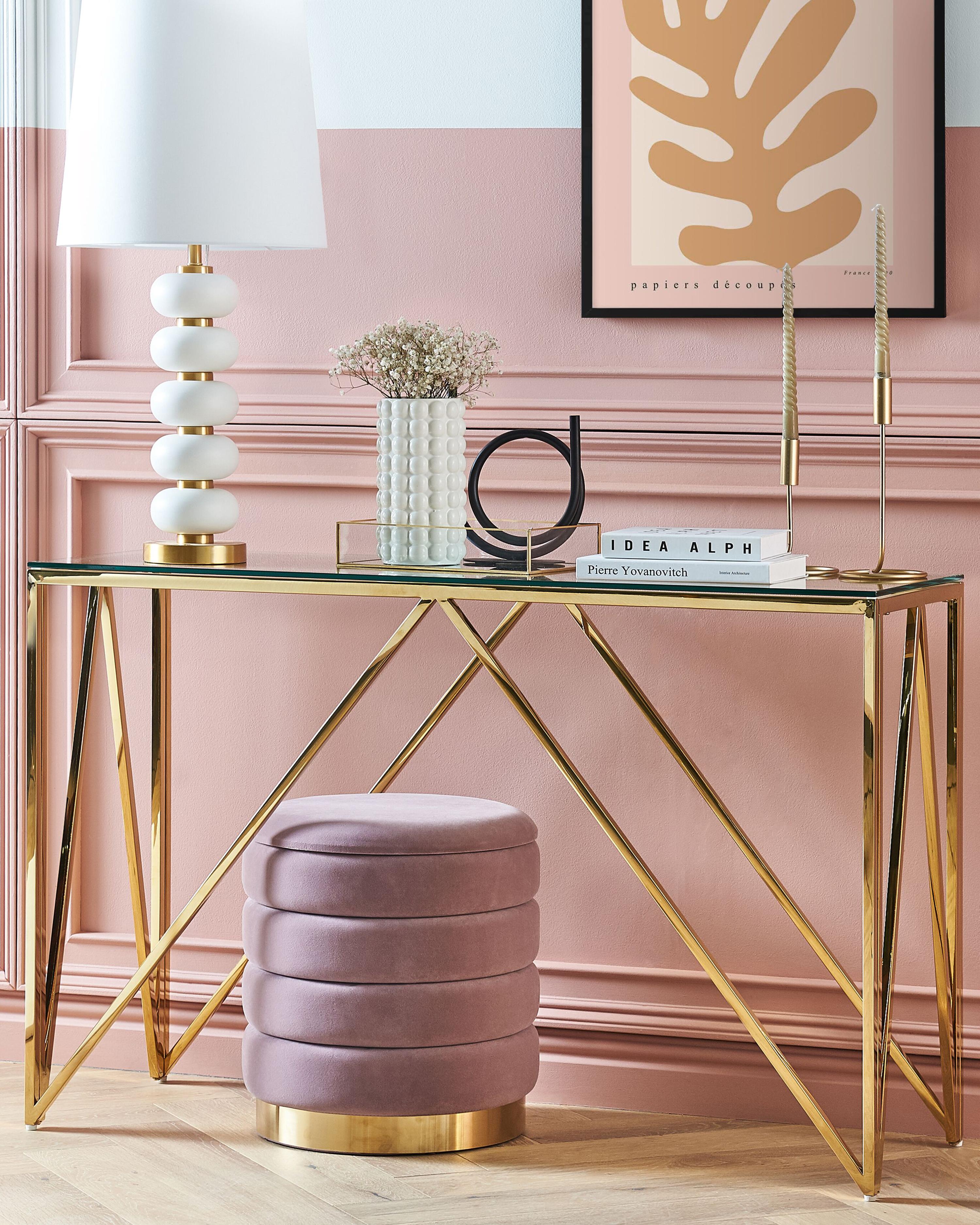 Sidetable WESO Veiligheidsglas Goud