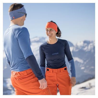 Maillot Manches Longues Femme AYAQ Mefonna Merinos Blue Slate Bleu