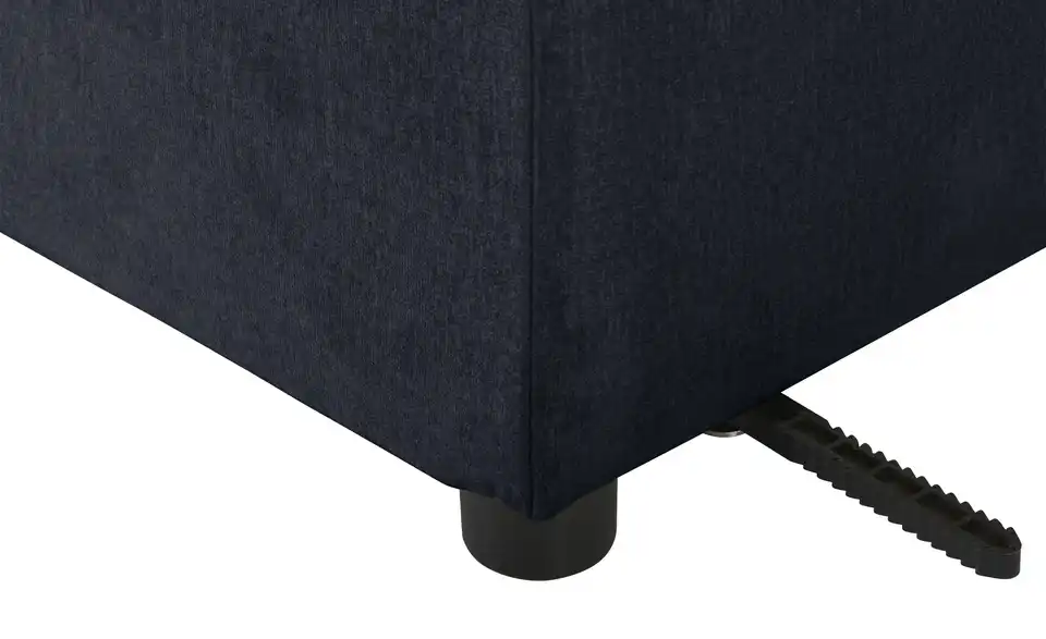 Element Branna Anthrazit Samt mit Armlehne links