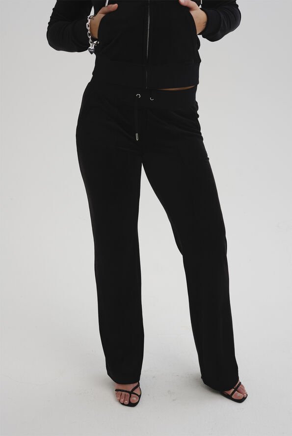 Juicy Couture Robertson Classic Velour Zip Trough Hoodie Black